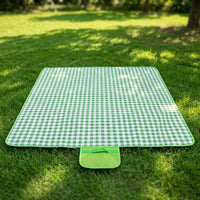 Outdoor Rug and Picnic Blanket for Travel, Oxford Cloth Camping Mat with Shoulder Strap, Double-Sided Waterproof Mat, Ethnic Camping Blanket