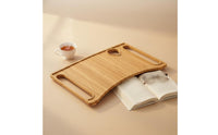 Folding Rolling Support Tray Sturdy Foldable Rolling Support Tray Multipurpose for Eating