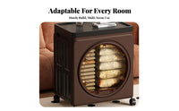 Foldable Trunk with Porthole Door Foldable Design Storage Container Doubleentry Doors Household Furnishing for Students, Bedroom, Closet, Dorm Room