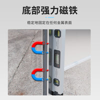 High-Precision Aluminum Digital Spirit Level with Touchscreen Dual-Axis Measurement and Buzzer