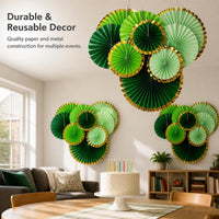 2026 New Year Decorative Paper Fan Flower Set for Holiday and Classroom Decor