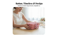Woven Suitcase Vintage and design Miniature Suitcase Box Buckle Closure for Weddings