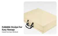 Foldable Design 4-Fold Tumbling Mat High-Density Foam Padding Folding Tumbling Mat Carrying Handles for Students, Gymnastics, Dance, Workout