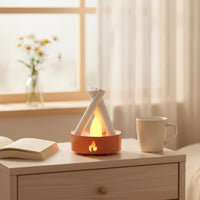 Campfire Night Light Rechargeable Campfire Lamp Night Light with Music Soothing Ambient Sound Machine Portable for Babies