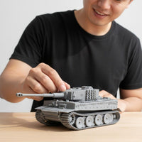 Textured Surface 1/72 Tiger Armored Vehicle Kit Educational 3D Printed Armored Vehicle Kit Realistic Details High Intricacy for Collectors, Hobby Building