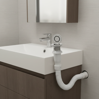 Stainless Steel Pop-Up Drain Assembly with Odor Trap for Bathroom Sink