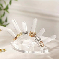 Long-Lasting Acrylic Band Stand Sturdy Acrylic Band Holder Easy to Clean Polished Surface for Jewelry Storage, Countertop, Vanity Table