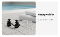 Waterproof Swimming Earplugs Comfortable Fit Silicone Earplugs Washable Hearing Protection for Light Ers, Commuters, Focusing, Travel, Concerts
