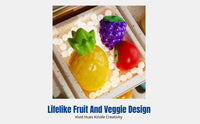 Fruit & Vegetable Cutting Toy, Pretend Kitchen Set, Fruit Storage, Simulation, Kids, Early Learning