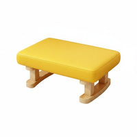 Minimalist Design Upholstered Low Stool Multi-Functional Upholstered Footrest Soft padded surface Footstool space-saving Size for Children, Homeowners, Apartment Dwellers, Living Room, Entryway, Small areas, Bedroom