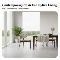Light Luxury Design Modern Curved Back Chair Ergonomic Backrest Modern Side Chair Sturdy Construction Contemporary Upholstered Seat Versatile Design for Cafe Owners, Interior Designers, Homeowners, Restaurant, Hotel, Living Room, Home Office