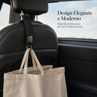 Car Seat Back Hidden Storage Hooks with Suede Leather Finish