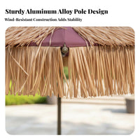 Thatched Tiki Umbrella Sun Protection Garden Garden Umbrella Sturdy for Business Owners, Occasion Organizer Planners, Courtyard, Backyard, Waterside