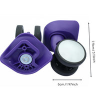 Double Wheel Caster 360 Degree Swivel Luggage Replacement Wheel Wear Resistant