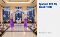 Floral Wedding Arch, Silk Flower Gate, Decorative Frame for Event, Shop Opening, Party Arrangement