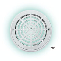 White Pool Main Drain Cover Circular Pool Drain Port Cover Round Safe for Spas