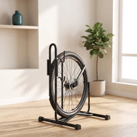 Detachable L-Shaped Bike Stand Indoor Freestanding Bike Stand Vertical Freestanding Bike Rack Space-Saving for Cyclists, Garage, Apartment