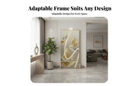Movable Design Freestanding Art Panel Light Luxury Aesthetic Room Divider Lightweight Privacy Screen Double Purpose for Homeowners, Interior Designers, Separate Ice Workers, Entryway, Bedroom, Studio Apartment