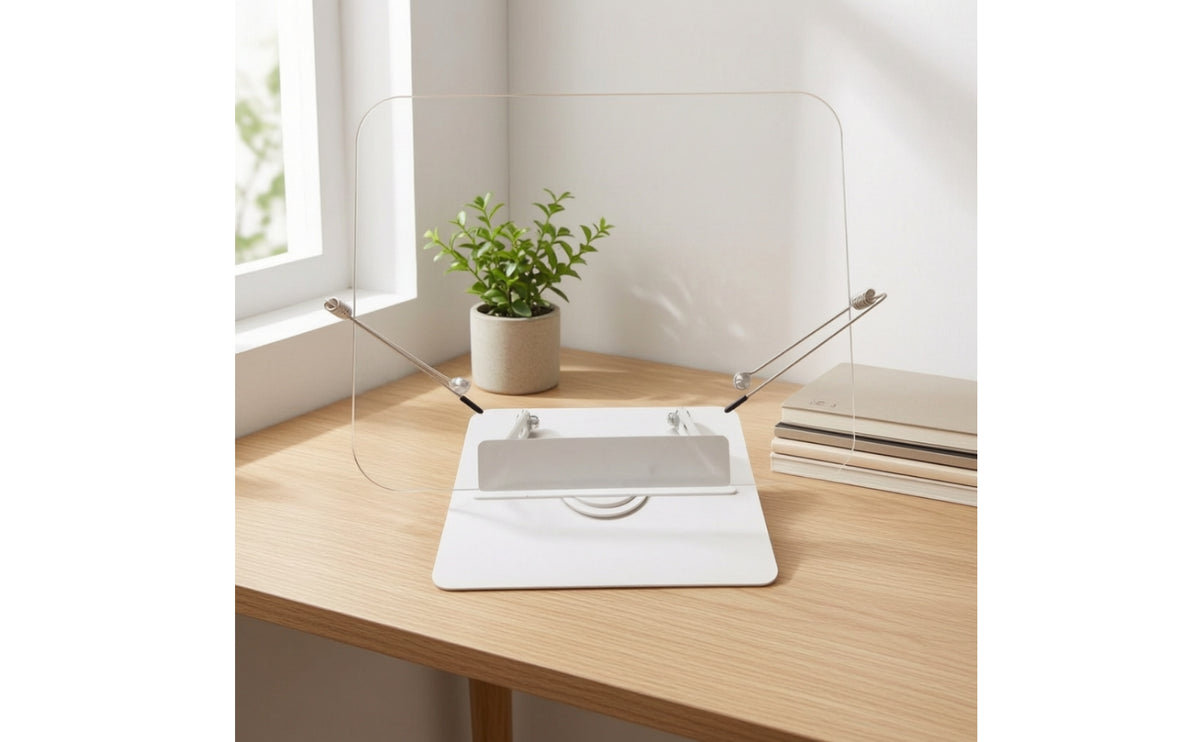 Acrylic Book Stand with Steel Frame Versatile Desktop Book Stand Clear for Learning