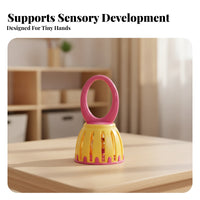 Handheld Music Toy Bell Detachable Cage-Style Bell Toy Slotted case Musical Instrument for Preschoolers