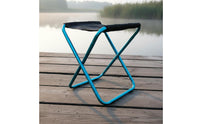 Long-Lasting 600D Oxford Material Aluminum Folding Stool Foldable Portable Fishing Stool Collapsible Design for Campers, Hikers, BBQ, Travel