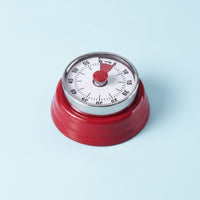 Analoger Countdown-timer Countdown Clock Analog Wind-up Timer Mechanical Kitchen Timer Magnetic Stick-on Metal Core No Battery Needed Suitable for Home Classroom Study Room