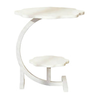 Multi-Tier Plant Stand Stable Structure 2-Tier Plant Stand Space Saving Curved Display Shelf for Balcony, Corner