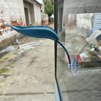 Realistic Basking Perch for Geckos, Aquatic Tank Accessories, Artificial Leaf Decoration with Suction Cup Reptile Resting Area