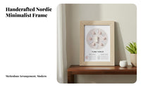 Natural Crystals Crystal Mandala Photo Frame Sacred Geometry Wall Decor for Mindfulness Practitioners, Spa