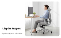 Lumbar Support Ergonomic Chair with Headrest High spine-office Furniture Adjustable Armrests Tilt Function for Remote Workers, gaming enthusiasts, Students, Workstation, Gaming, Study Room