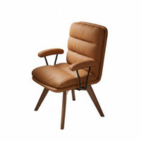 Sofa-Like Comfort Upholstered Swivel Armchair Multi-Use Desk Chair With Armrests Accent Seat Noiseless Rotation for Students, Office Workers, Adults, Study Room, Bedroom