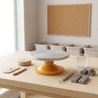 Pottery Turntable Sculpting Turntable Smooth Banding Wheel for Art Studio