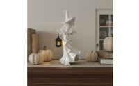 Witch Lantern Statue Resin Halloween Witch Decor Tabletop Display