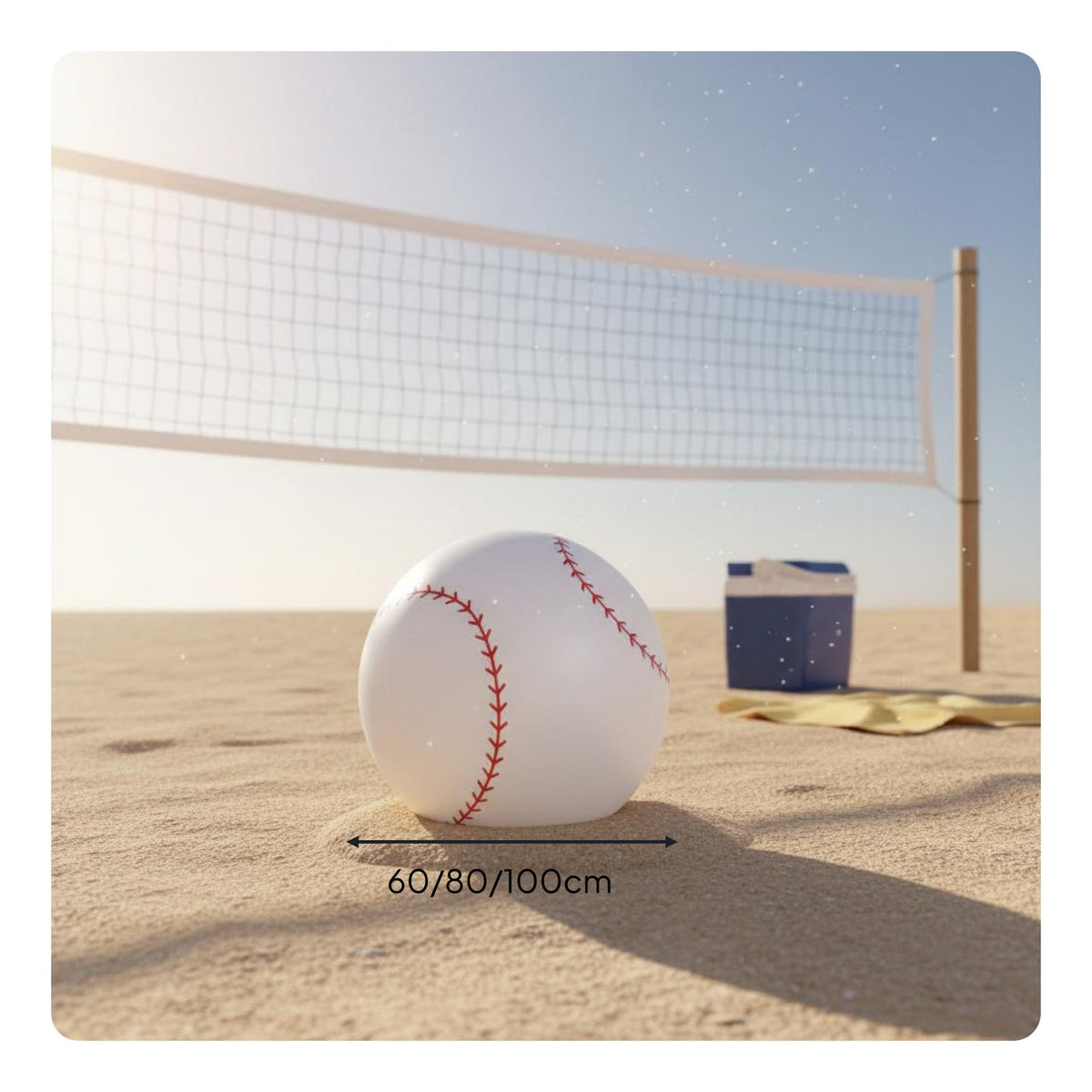 Long-Lasting PVC Giant Inflatable Soccer Ball Multi-Sport Design Oversized Inflatable Volleyball Thickened Material Outdoor Toy for Backyard