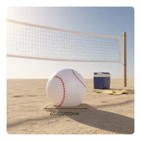 Long-Lasting PVC Giant Inflatable Soccer Ball Multi-Sport Design Oversized Inflatable Volleyball Thickened Material Outdoor Toy for Backyard
