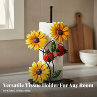 Blossom Paper Towel Holder Hand-Painted Details Winged Beauty Paper Towel Stand
