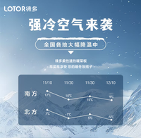 lotor徕多暖菜板加热饭菜神器餐桌垫保温恒温家用新款折叠热菜板