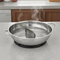Divided Hot Pot Thickened Hot Pot with Divider Polished Cookware for Families, Parties