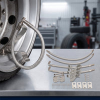 double Wheel Air Stem Extension Kit Flexible Air Stem Extension with Brackets with Mounting Brackets for Truck Drivers