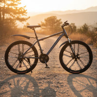 Shock Absorption Mountain Bike All-Terrain Hardtail Mountain Bike Disc Brakes Multi-Speed Bike for Adults, Beginners, Rugged-Road, Commuting