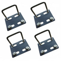4 Pieces Modification Accessory Crossbar Mounting Clamp Universal Fit Luggage Carrier Fixing Bracket