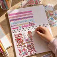 Qingyifang Star Look Release Paper Book Double-Sided A5 Tape Sticker Handbook Material Storage Release Book