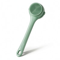 Electric Body Brush with Long Handle Interchangeable Electric Bath Brush Long-Handle Body Scrubber Rotating Exfoliating