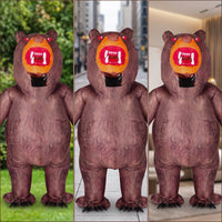 Inflatable Bear Costume Full Body Bear Character Costume Oversized Inflate Jumpsuit for Adults