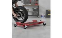 Controlled Motorcycle Mover Dolly with Swivel Wheels Stable Motorcycle Garage Dolly Low-Height for Mechanics