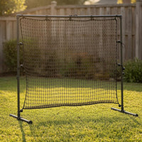 Black Soccer Rebound Net Reinforced Edges Soccer Training Net Mesh Athletic Gear Hand-Finished
