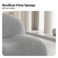 Wavyrear Settee Creamy Aesthetic Sofa Minimalist aesthetic Lounge Couch for Interior Designers, Business Owners, Reception Area, Hotel Lobby, Living Room