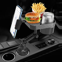 Car Food Tray with Phone Holder Multifunctional Organizer Multi-Functional for Commuters, Long-Distance Drivers