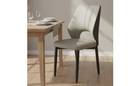 Upholstered Dining Chair Nordic Style Metal Leg Side Chair Minimalist Design for Restaurant