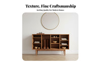 Nordic configurable unobstructedShelf System Flexible combine-and-match Flexiblestanding Cabinet with Doors adaptable Design Sideboard Sturdy Construction for Decor aficionados, Apartment Dwellers, Book Lovers, Dining Room, Study, Bedroom, Hallway